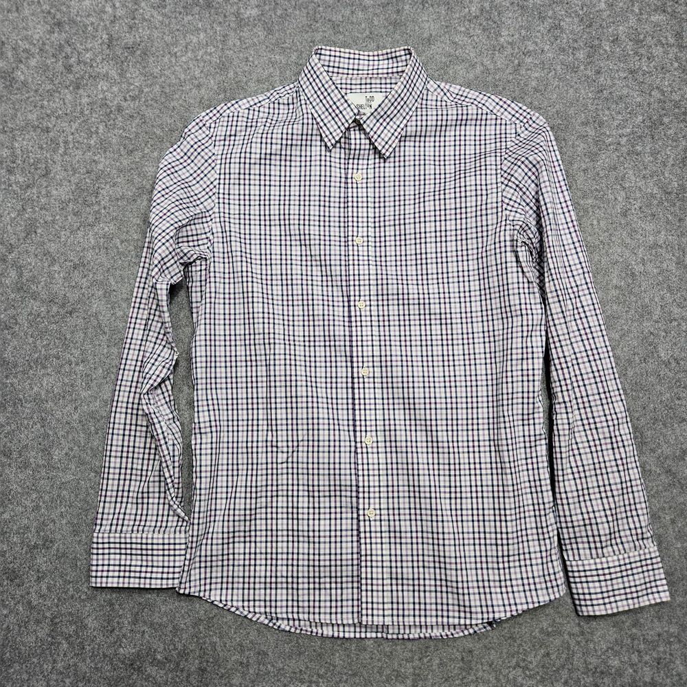 Todd Shelton Shirt Mens Purple Button Up Preppy Casual *see Pics‎ For Size